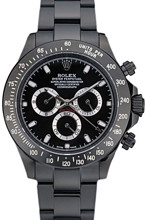 rolex daytona black ion plated|rolex daytona black dial price.